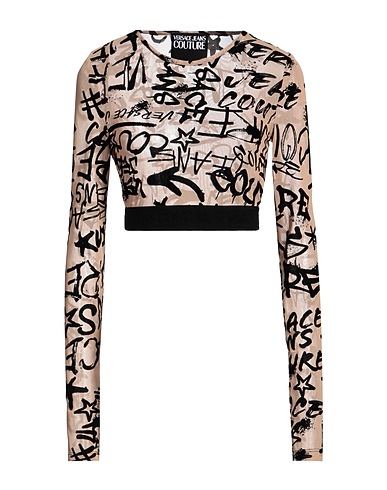 VERSACE JEANS COUTURE 탑 파우더 핑크 90% 폴리아미드, 10% 엘라스테인