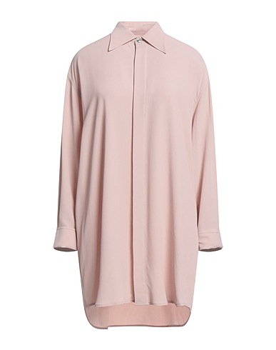 AMI ALEXANDRE MATTIUSSI Solid colour shirts & blouses Blush 55% Acetate, 45% Silk