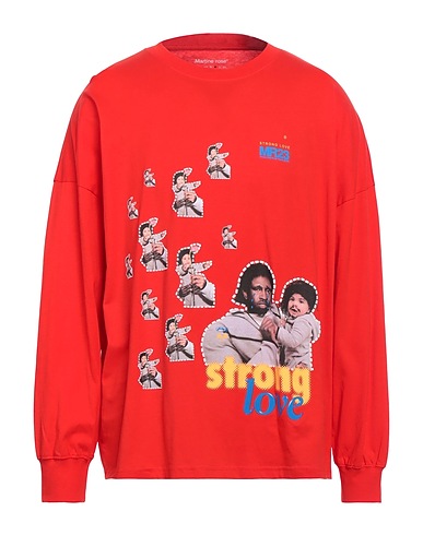 MARTINE ROSE T-Shirt Rot 100% Baumwolle
