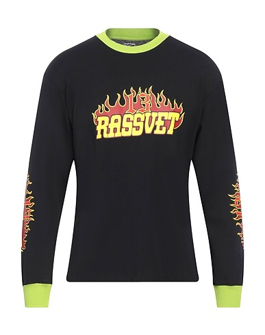 RASSVET T-shirt Black 100% Cotton