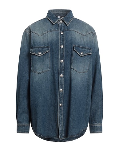 BURBERRY TOPS & TEES Blue 100% Cotton