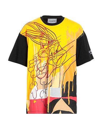 ICEBERG T-shirt Yellow 100% Cotton, Polyester