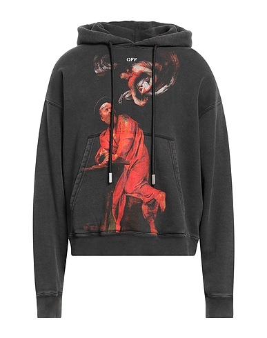 OFF-WHITE™ Hooded track jacket  Charcoal 100% Cotton, Elastane