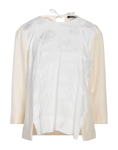 UNIQUE EDITION Top Ivory 100% Wool