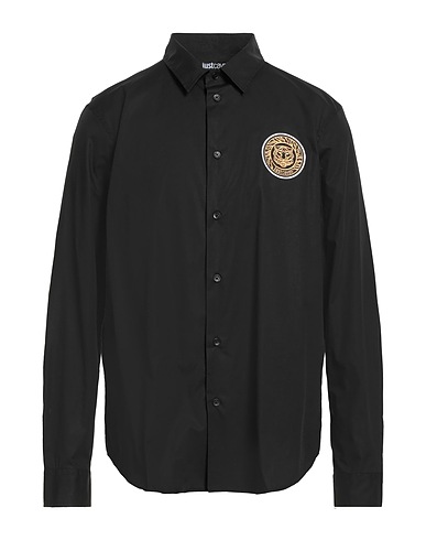 JUST CAVALLI Shirts Black 100% Cotton