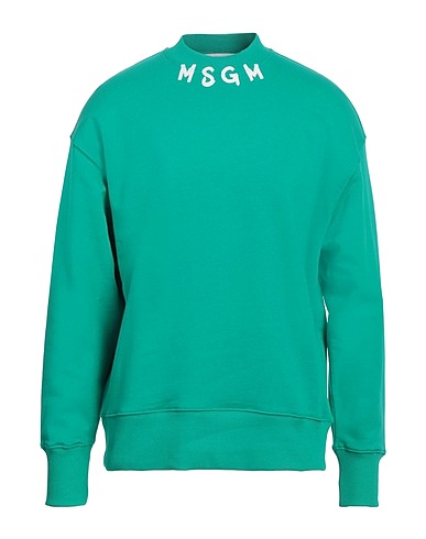 MSGM Sweatshirt Green 100% Cotton