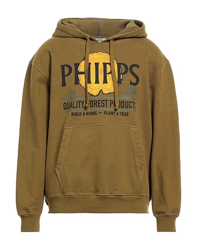 PHIPPS Hooded track jacket  Military green 100% Cotton