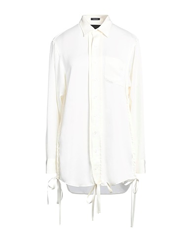 R13 Solid colour shirts & blouses Ivory 100% Polyester