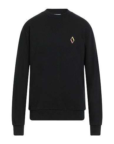 MARCELO BURLON Sweatshirt Black 100% Cotton, Elastane