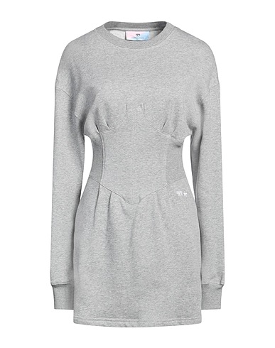 CHIARA FERRAGNI Short dress Light grey 100% Cotton, Elastane