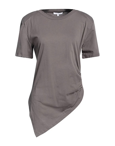 PATRIZIA PEPE Basic T-shirt Grey 100% Organic cotton, Polyester