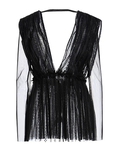 DONDUP Top Black 90% Polyester, 10% Polyamide