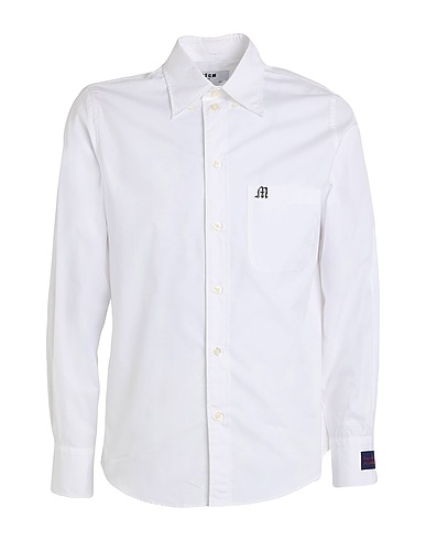 MSGM Solid color shirt White 100% Organic cotton