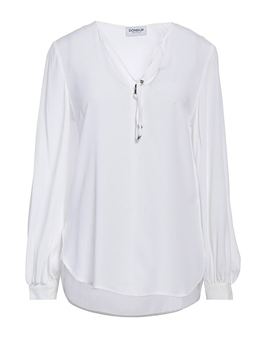 DONDUP Top White 75% Acetate, 25% Silk