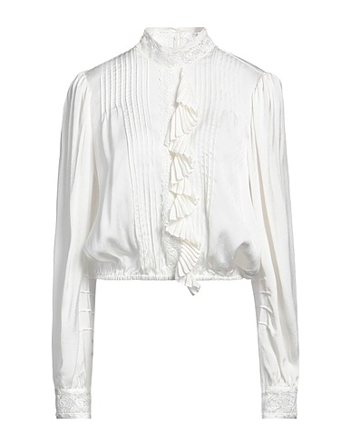 TWINSET Top White 100% Viscose, Polyester