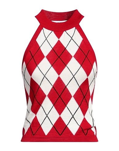MSGM Top Red 100% Virgin Wool
