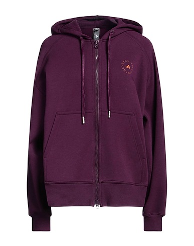 ADIDAS by STELLA McCARTNEY Hooded sweatshirt Mauve 60% Organic cotton, 40% Recycled polyester