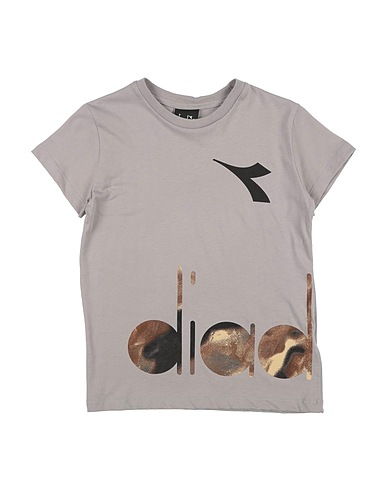 DIADORA T-shirt Grey 100% Cotton