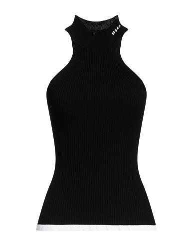 MSGM Top Black 70% Viscose, 30% Polyester