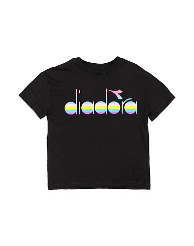DIADORA T-shirt Noir 100% Coton