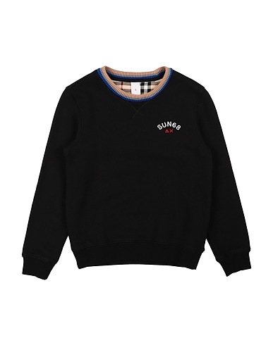SUN 68 Felpa Nero 100% Cotone