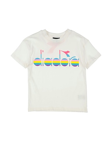 DIADORA T-shirt Off white 100% Cotone