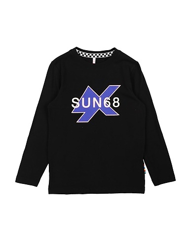 SUN 68 T-shirt Noir 100% Coton