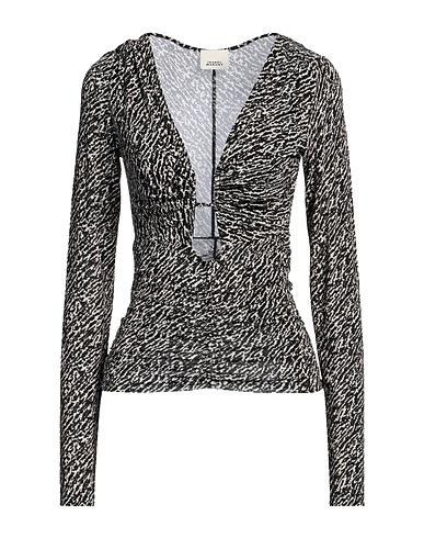 ISABEL MARANT T-shirt Black 92% Viscose, 8% Elastane