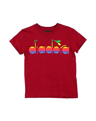 DIADORA T-shirt Bordeaux 100% Cotone