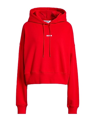MSGM Hooded sweatshirt Red 100% Cotton