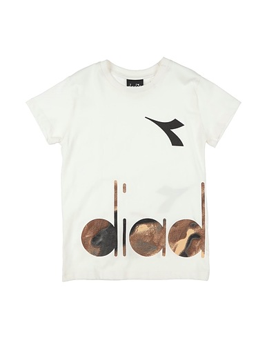 DIADORA T-shirt Off white 100% Βαμβάκι