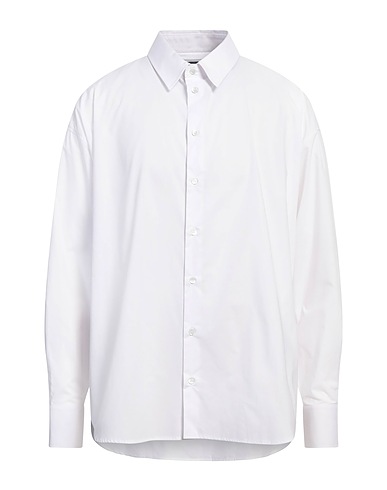 PATRIZIA PEPE Solid color shirt White 100% Cotton