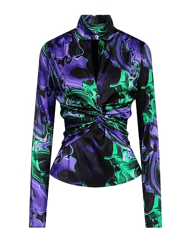 MSGM Top Purple 97% Viscose, 3% Elastane