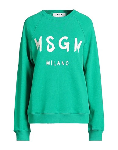 MSGM Sweatshirt Green 100% Cotton
