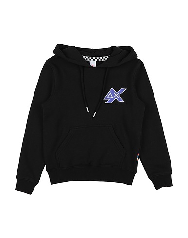 SUN 68 Hooded track jacket  Black 100% Cotton
