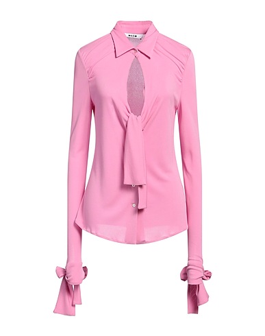 MSGM Solid colour shirts & blouses Pink 100% Viscose