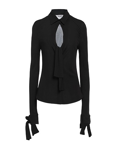 MSGM Camicie e bluse tinta unita Nero 100% Viscosa