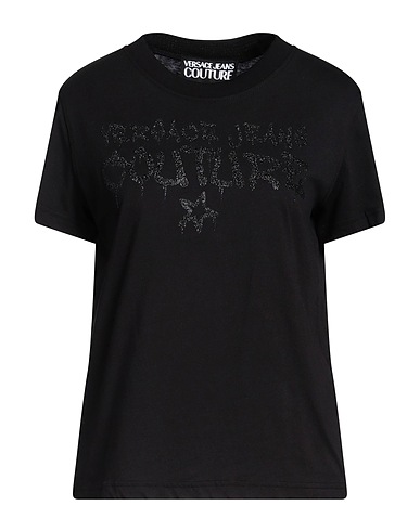 VERSACE JEANS COUTURE T-shirt Nero 100% Cotone