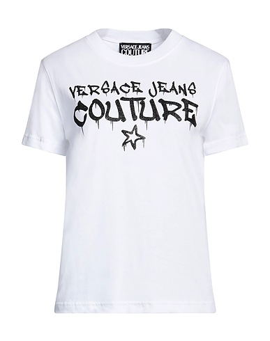 VERSACE JEANS COUTURE T-shirt Bianco 100% Cotone