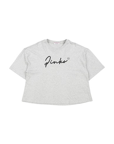 PINKO UP T-shirt Light grey 100% Cotton