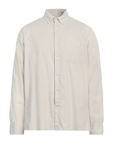 OFFICINE GÉNÉRALE Solid colour shirt 80% Cotton, 20% Lyocell