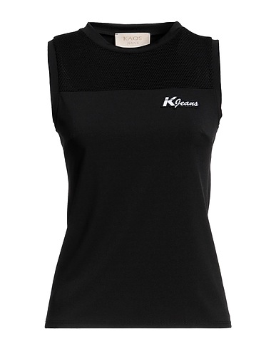 KAOS JEANS T-shirt Black 95% Polyester, 5% Elastane
