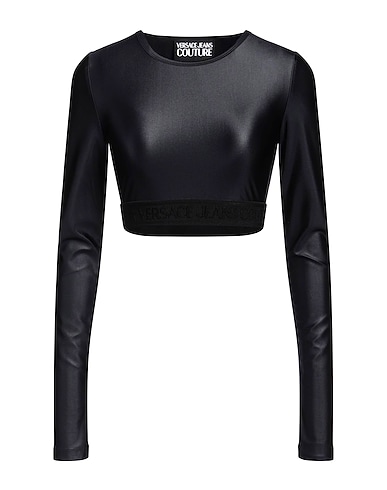 VERSACE JEANS COUTURE Crop top 79% Polyamide, 21% Elastane
