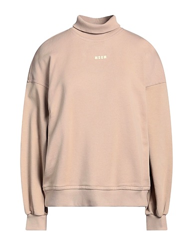 MSGM Sweatshirt Light brown 100% Cotton