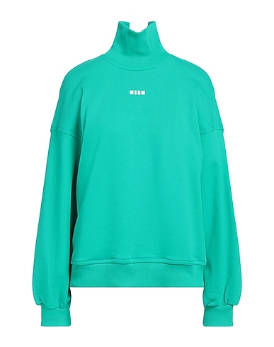 MSGM Sweatshirt Green 100% Cotton