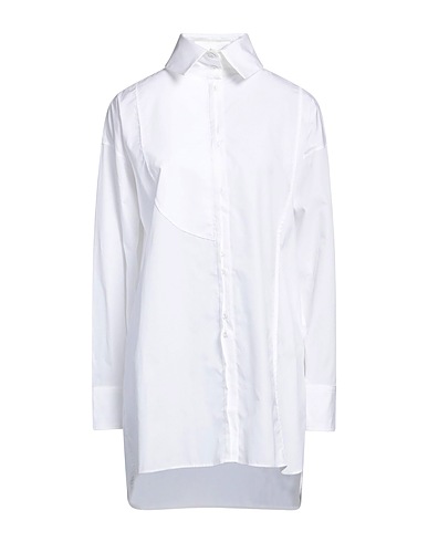 ISABEL BENENATO Camicie e bluse tinta unita Bianco 100% Cotone