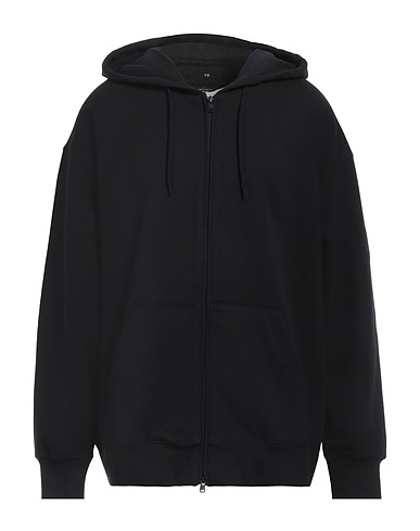 Y-3 Hooded track jacket  Black 100% Organic cotton, Elastane