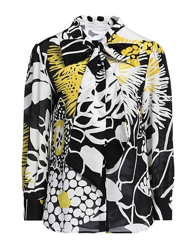 BIANCA GERVASIO Floral shirts & blouses Black 100% Silk