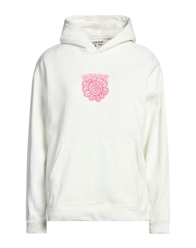 GANNI Hooded sweatshirt Off white 100% Organic cotton