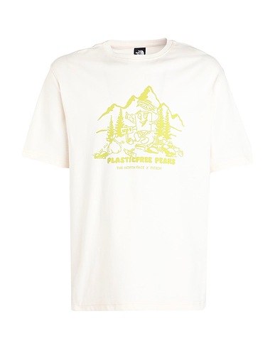 THE NORTH FACE T-shirt M NATURE S/S TEE
 Ivory 100% Cotton